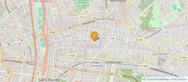 localisation de l'entreprise LES TERRES DU POSSIBLE à MONTREUIL