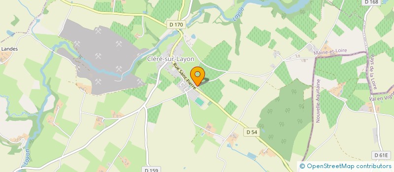 localisation de l'entreprise LES TERRES NOIRES  CLERE-SUR-LAYON