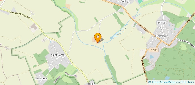 localisation de l'entreprise LES TERRES NOIRES  GAMBAIS