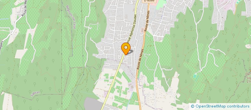 localisation de l'entreprise LES TERRES NOIRES  BAGNOLS-SUR-CEZE