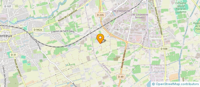 localisation de l'entreprise LES TERRES PROVENCALES  CARPENTRAS