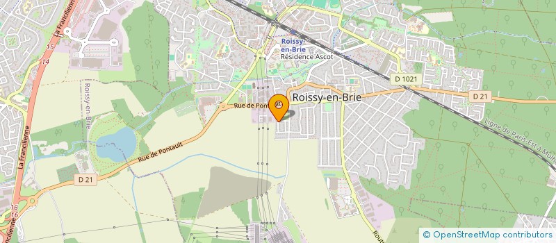 localisation de l'entreprise LES TERRES ROUGES  ROISSY EN BRIE