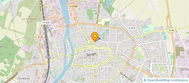 localisation de l'entreprise LES TERRES SENONES  SENS