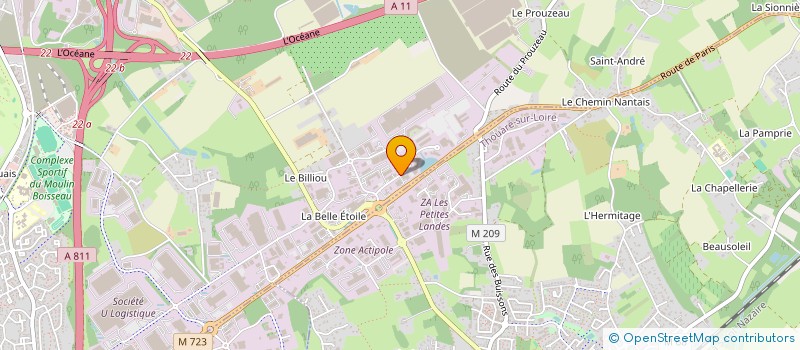 localisation de l'entreprise LES TERRIENNES  CARQUEFOU