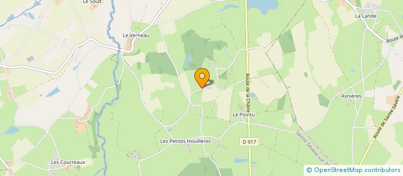 localisation de l'entreprise LES TERRIERS à SAINTE-SEVERE-SUR-INDRE