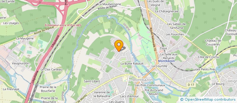 localisation de l'entreprise LES TERRIERS DE LOIRE  MONTBAZON