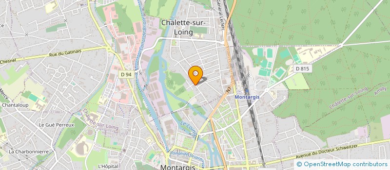 localisation de l'entreprise LES TERRITOIRES DE L'ART à CHALETTE-SUR-LOING