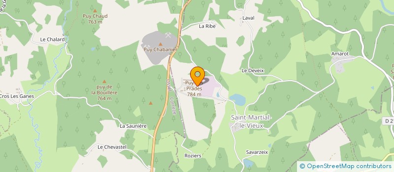 localisation de l'entreprise LES TERROIRS à SAINT MARTIAL LE VIEUX
