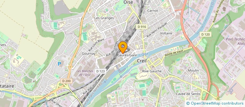 localisation de l'entreprise LES TERROIRS D'AFRIQUE  CREIL