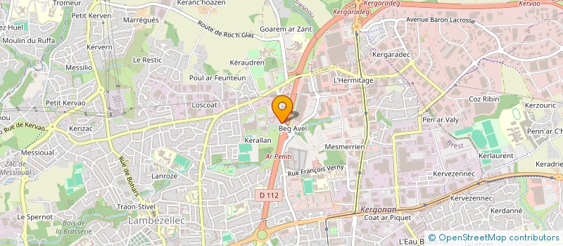localisation de l'entreprise LES TERROIRS DE SURAVENIR à BREST