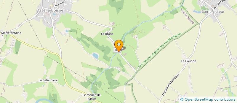 localisation de l'entreprise LES TERROIRS DU MAINE à ASSE-LE-BOISNE