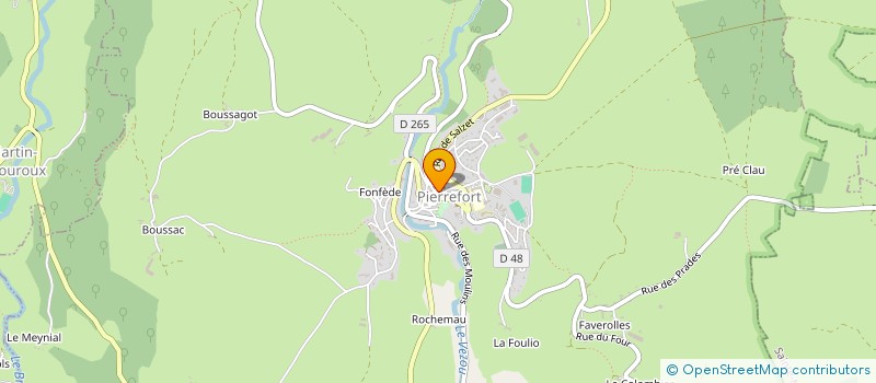 localisation de l'entreprise LES TERSONS à PIERREFORT