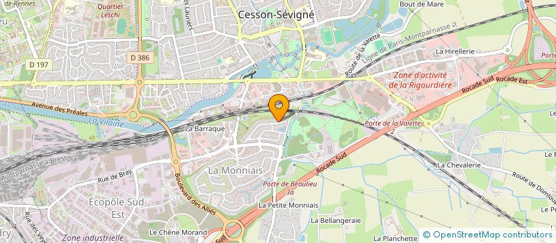 localisation de l'entreprise LES TERTRIERS  CESSON-SEVIGNE