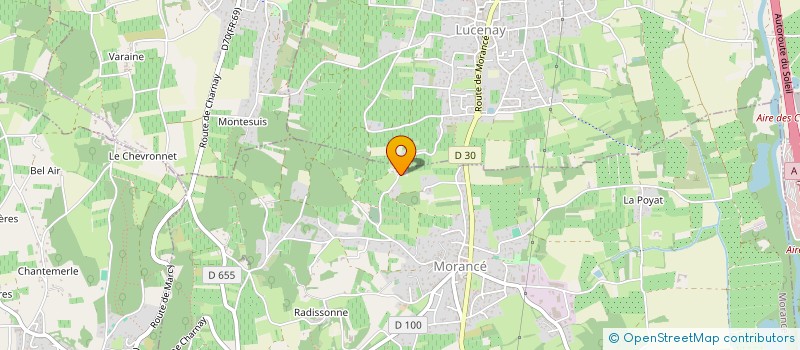 localisation de l'entreprise LES TESSONNIERES  MORANCE