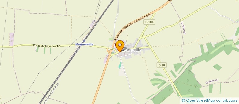 localisation de l'entreprise LES TESSONS  MONNERVILLE