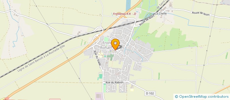 localisation de l'entreprise LES TETARDS  FRONTENAY-ROHAN-ROHAN