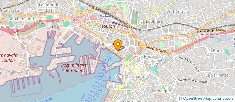 localisation de l'entreprise LES TETES  TOULON