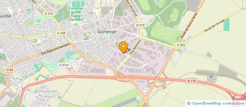 localisation de l'entreprise LES TETES BRULEES  GONESSE