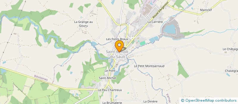 localisation de l'entreprise LES TETES D'OUAILLES à SAINT-BENOIT-DU-SAULT