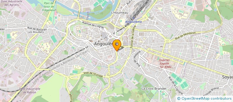 localisation de l'entreprise LES TETES DE L'ART à ANGOULEME
