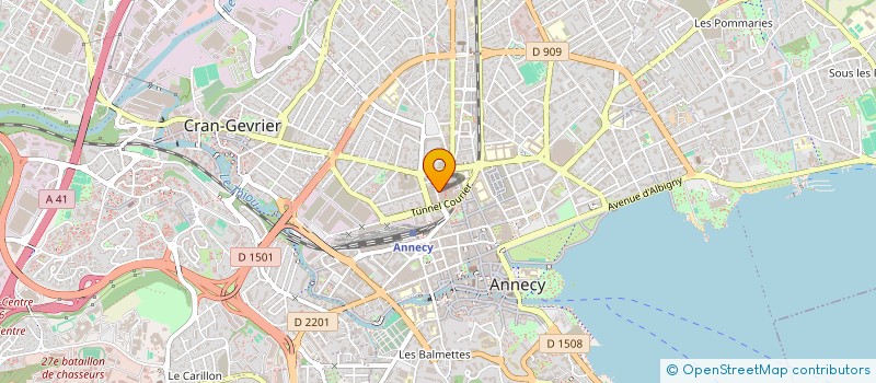 localisation de l'entreprise LES TETES DE L'ART 74 à ANNECY