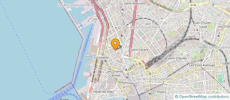 localisation de l'entreprise LES TETES DE LINOTTES  MARSEILLE