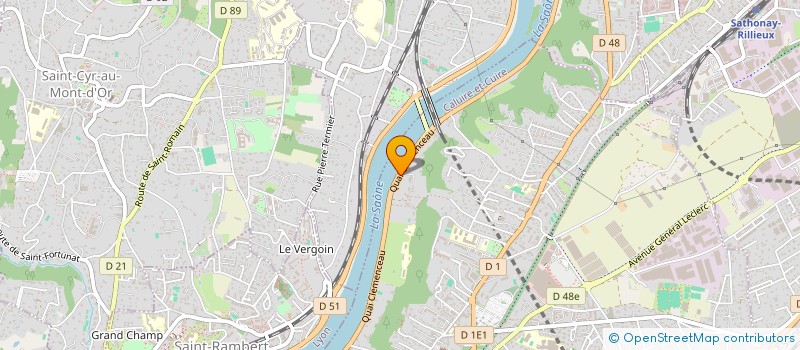 localisation de l'entreprise LES TETES ROUSSES  CALUIRE-ET-CUIRE