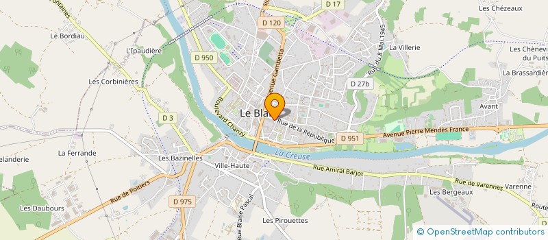 localisation de l'entreprise LES TEUFS TEUFS BLANCOIS à LE BLANC