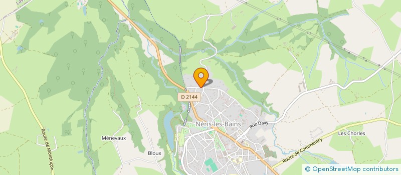 localisation de l'entreprise LES TEXTILES  NERIS-LES-BAINS