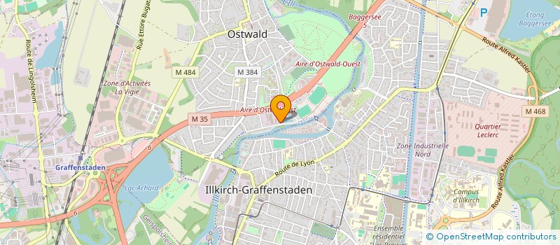 localisation de l'entreprise LES TEXTILES DU SPORT à OSTWALD