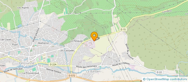 localisation de l'entreprise LES TEXTILES DU SUD  PELISSANNE