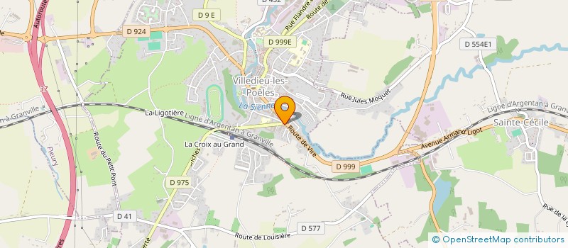 localisation de l'entreprise LES THEOPOLITAINS  VILLEDIEU-LES-POELES-ROUFFIGNY