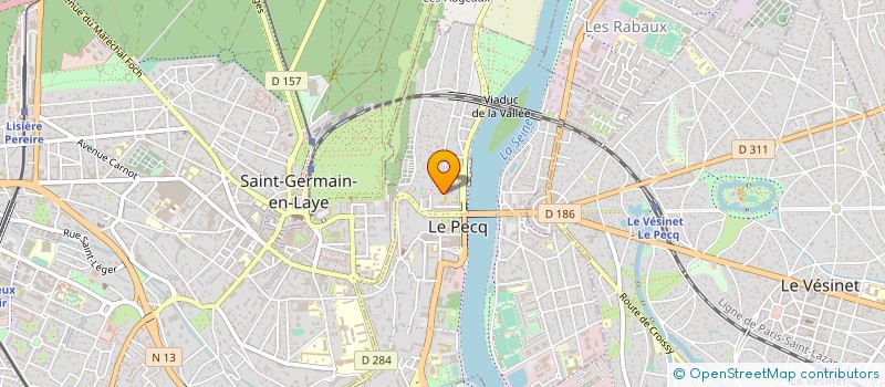 localisation de l'entreprise LES THERMES  LE PECQ