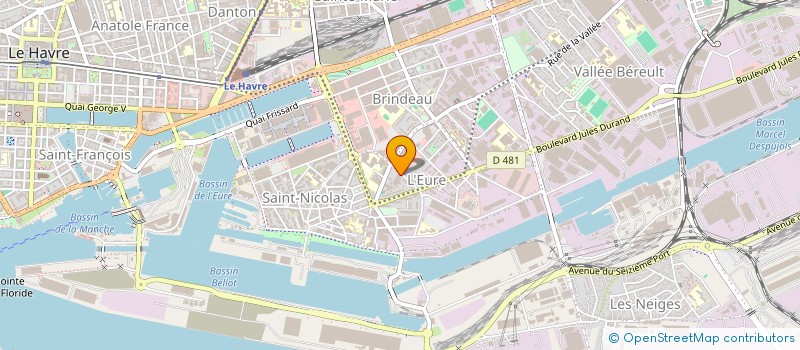 localisation de l'entreprise LES THERMES à LE HAVRE