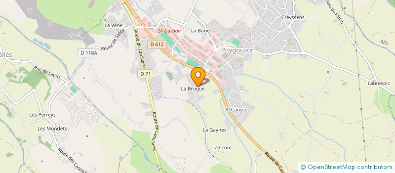 localisation de l'entreprise LES THERMES  PUYGOUZON