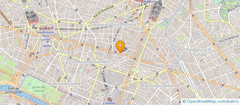 localisation de l'entreprise LES THERMES DE BONNE NOUVELLE à PARIS