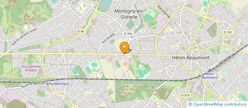localisation de l'entreprise LES THERMES DE L' O C E A à MONTIGNY-EN-GOHELLE