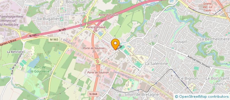 localisation de l'entreprise LES THERMES DU FORUM  ORVAULT