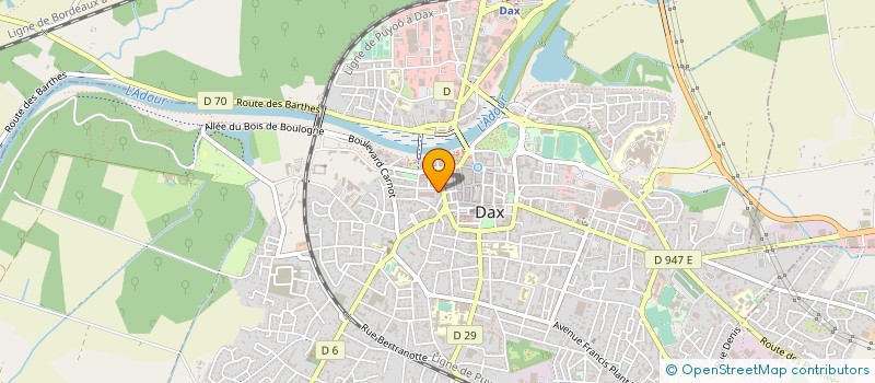 localisation de l'entreprise LES THERMES FOCH  DAX