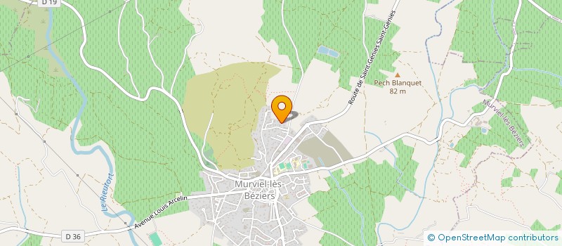 localisation de l'entreprise LES THERONS  MURVIEL-LES-BEZIERS