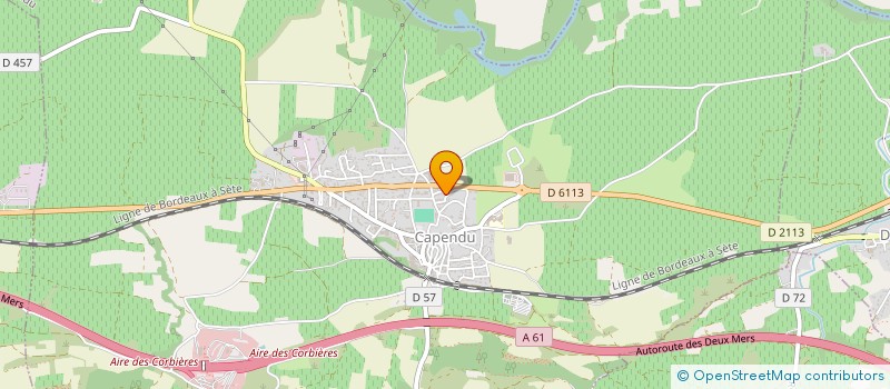 localisation de l'entreprise LES THES DANSANTS DE L'ALARIC  CAPENDU