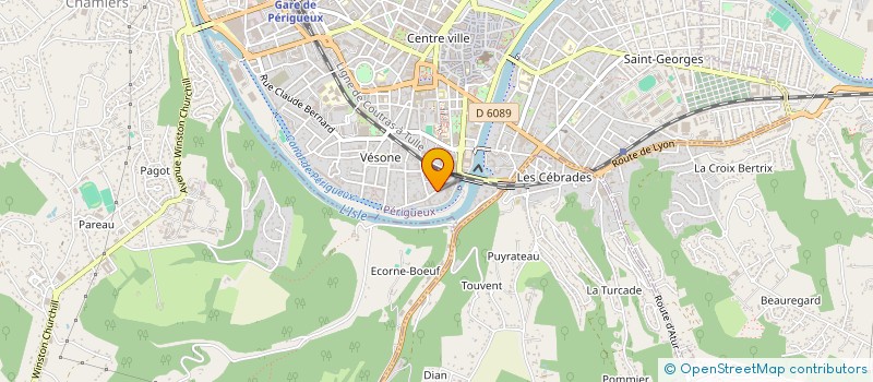 localisation de l'entreprise LES THES DU MARCHE  PERIGUEUX