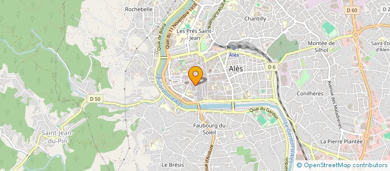 localisation de l'entreprise LES THES GRANDS JARDINS à ALES