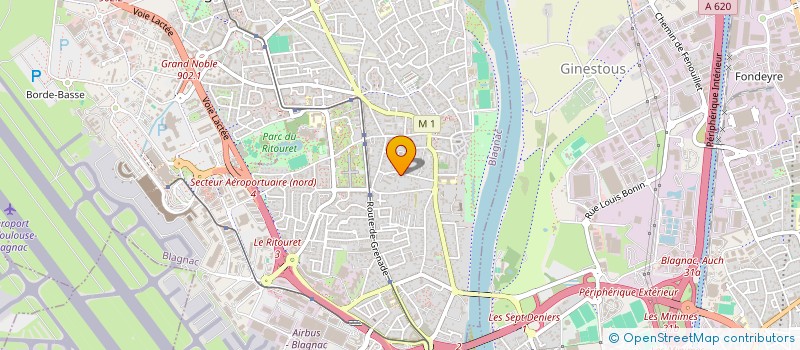 localisation de l'entreprise LES THEZ  BLAGNAC