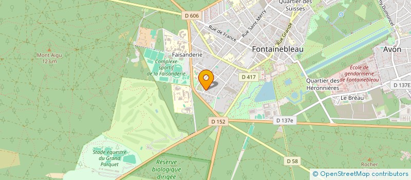 localisation de l'entreprise LES THINKERS  FONTAINEBLEAU