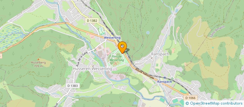 localisation de l'entreprise LES THUR'LUTINS à HUSSEREN-WESSERLING