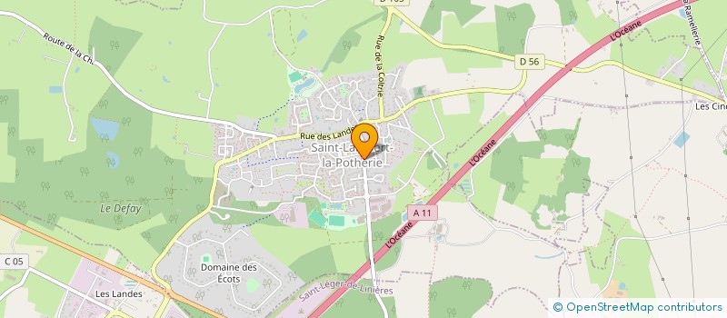 localisation de l'entreprise LES THUYAS à ANGERS