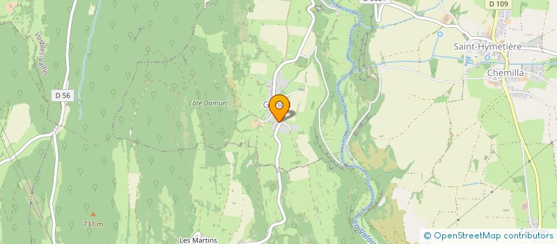 localisation de l'entreprise LES THUYAS  GENOD