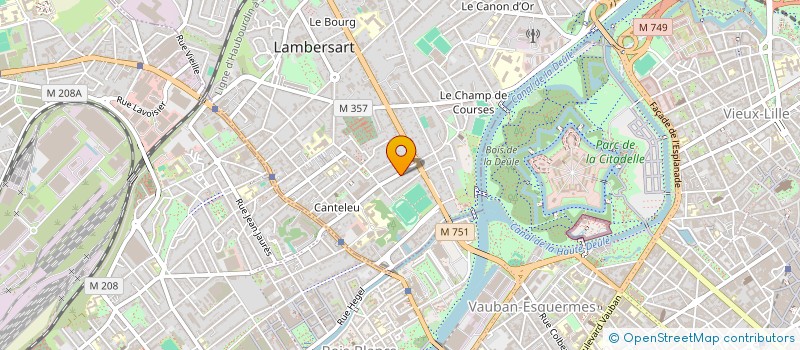 localisation de l'entreprise LES THUYAS à LAMBERSART