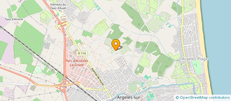 localisation de l'entreprise LES THYMS  ARGELES-SUR-MER